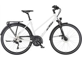 KTM VENETO LIGHT DISC - Trapez (white matt (black+red) 51 cm)