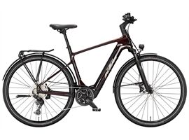 KTM MACINA SPORT SX ELITE - 400WH - Diamant (transparent red (grey+chrome orange) 51 cm)