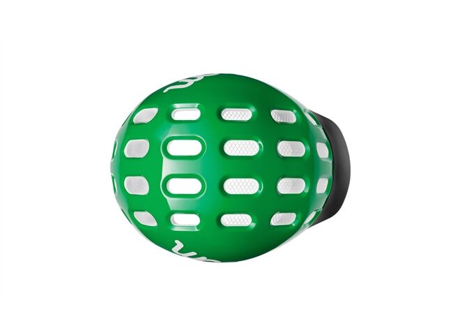 woom Kids Helm green S - Farbe läuft aus