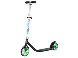 Alu Scooter Tecaro CLVR 205 sw/we/gr/bl (schwarz/weiß/grün/blau)