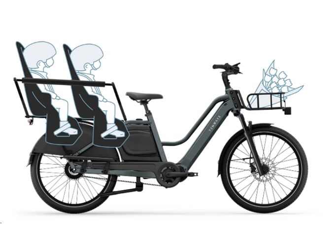 Tenways Longtail DUO - 720 Wh - Lastenrad